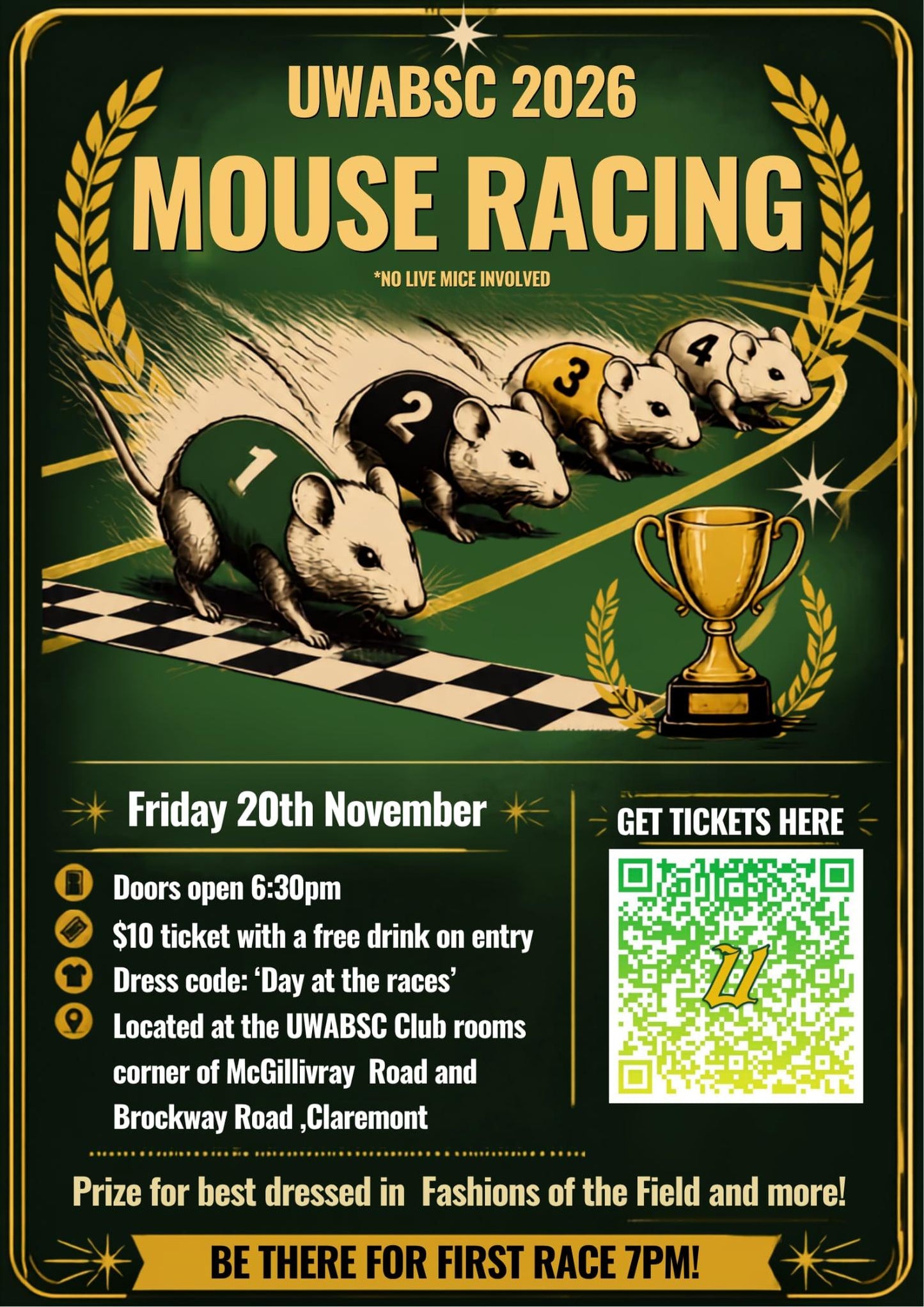 Mouse Racing Ticket 2026